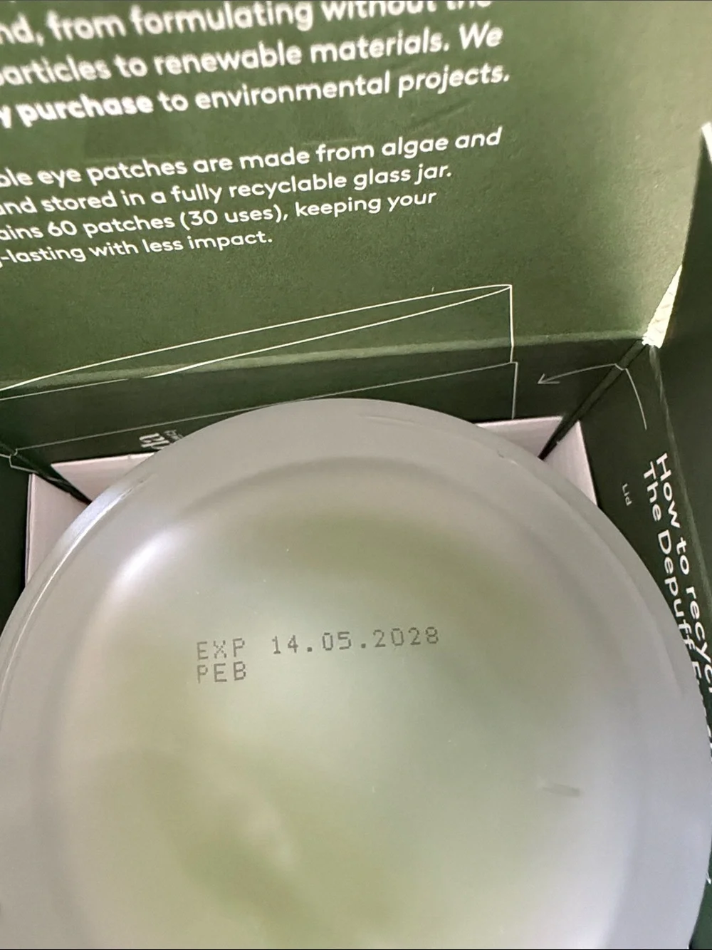 Espresso Depuff Eyespresso Eye Patches - Green